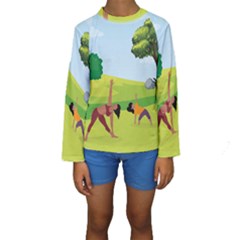 Large Kids  Long Sleeve Swimwear