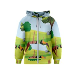 Large Kids  Zipper Hoodie