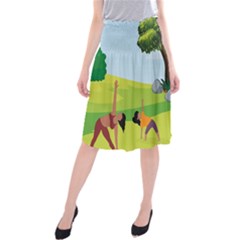 Large Midi Beach Skirt