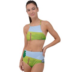 Large High Waist Tankini Set by SymmekaDesign