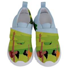 Large Kids  Velcro No Lace Shoes by SymmekaDesign