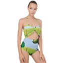 Large Scallop Top Cut Out Swimsuit View1