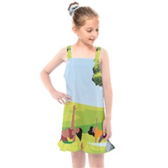 Large Kids  Overall Dress by SymmekaDesign