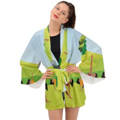 Large Long Sleeve Kimono by SymmekaDesign