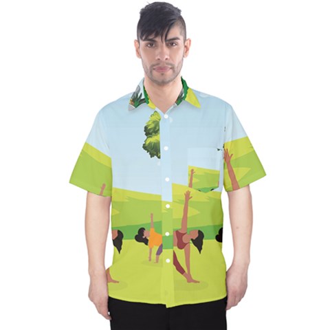 Large Men s Hawaii Shirt by SymmekaDesign