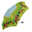 Mother And Daughter Yoga Art Celebrating Motherhood And Bond Between Mom And Daughter. Mini Folding Umbrellas View2