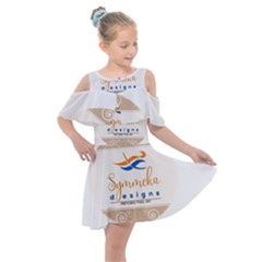 Logo Pngdd Kids  Shoulder Cutout Chiffon Dress by SymmekaDesign