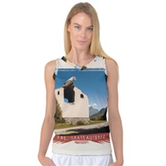  Us Ventag Eagles Travel Poster Graphic Style Redbleuwhite  Women s Basketball Tank Top