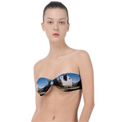  Us Ventag Eagles Travel Poster Graphic Style Redbleuwhite  Classic Bandeau Bikini Top 