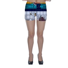 Abstract Statistics Rectangles Classification Skinny Shorts by Pakemis