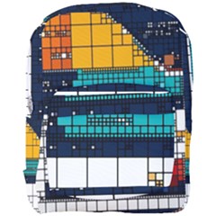 Abstract Statistics Rectangles Classification Full Print Backpack by Pakemis