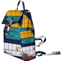 Abstract Statistics Rectangles Classification Buckle Everyday Backpack by Pakemis