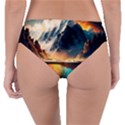 Abstract Color Colorful Mountain Ocean Sea Reversible Classic Bikini Bottoms View2