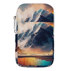 Abstract Color Colorful Mountain Ocean Sea Waist Pouch (large) by Pakemis