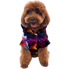 Ocean Sea Wave Clouds Mountain Colorful Sky Art Dog Coat by Pakemis