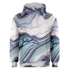 Marble Abstract White Pink Dark Art Men s Overhead Hoodie