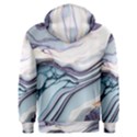 Marble Abstract White Pink Dark Art Men s Overhead Hoodie View2