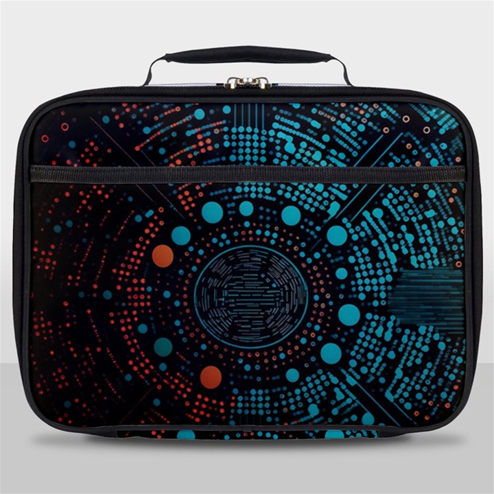 Big Data Abstract Abstract Background Full Print Lunch Bag