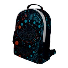 Big Data Abstract Abstract Background Flap Pocket Backpack (large) by Pakemis