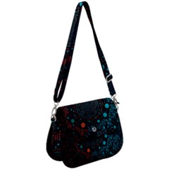 Big Data Abstract Abstract Background Saddle Handbag by Pakemis