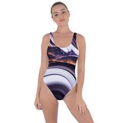 Marble Abstract Water Gold Dark Pink Purple Art Bring Sexy Back Swimsuit by Pakemis