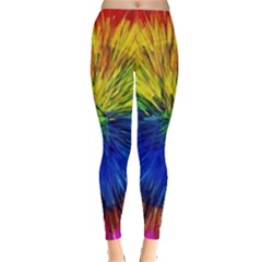 Colour Background Structure Lines Explosion Pop Leggings  by Pakemis