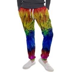 Colour Background Structure Lines Explosion Pop Men s Jogger Sweatpants by Pakemis