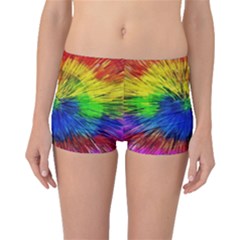 Colour Background Structure Lines Explosion Pop Boyleg Bikini Bottoms by Pakemis