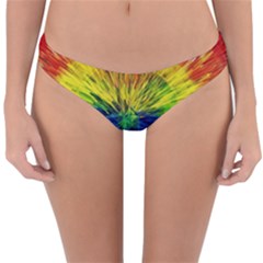 Colour Background Structure Lines Explosion Pop Reversible Hipster Bikini Bottoms by Pakemis