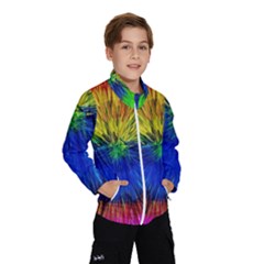 Colour Background Structure Lines Explosion Pop Kids  Windbreaker by Pakemis