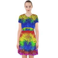 Colour Background Structure Lines Explosion Pop Adorable In Chiffon Dress by Pakemis