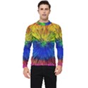 Colour Background Structure Lines Explosion Pop Men s Long Sleeve Rash Guard View1