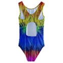 Colour Background Structure Lines Explosion Pop Kids  Cut-Out Back One Piece Swimsuit View2