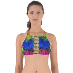 Colour Background Structure Lines Explosion Pop Perfectly Cut Out Bikini Top by Pakemis