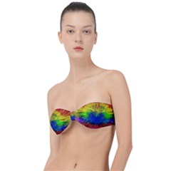 Colour Background Structure Lines Explosion Pop Classic Bandeau Bikini Top  by Pakemis