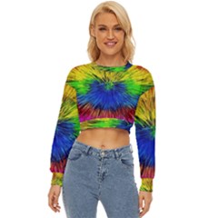 Colour Background Structure Lines Explosion Pop Lightweight Long Sleeve Sweatshirt by Pakemis