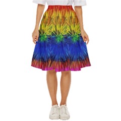 Colour Background Structure Lines Explosion Pop Classic Short Skirt by Pakemis