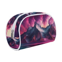 Ai Generated Mountain Ocean Lava Fire Sky Sea Make Up Case (small) by Pakemis