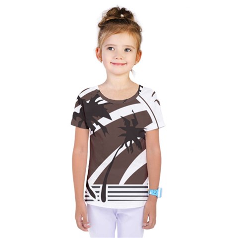 Palm Tree Design-01 (1) Kids  One Piece Tee by thenyshirt