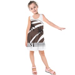 Palm Tree Design-01 (1) Kids  Sleeveless Dress by thenyshirt