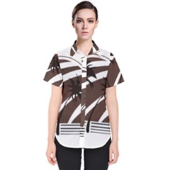 Palm Tree Design-01 (1) Women s Short Sleeve Shirt