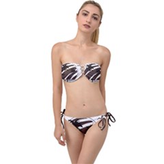 Palm Tree Design-01 (1) Twist Bandeau Bikini Set by thenyshirt