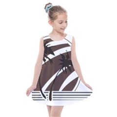 Palm Tree Design-01 (1) Kids  Summer Dress by thenyshirt