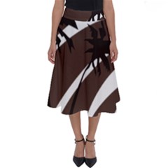 Palm Tree Design-01 (1) Perfect Length Midi Skirt