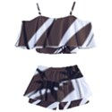 Palm Tree Design-01 (1) Kids  Off Shoulder Skirt Bikini View2