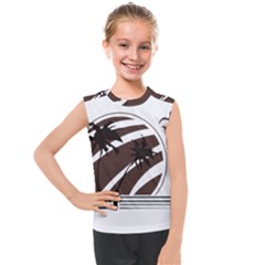 Palm Tree Design-01 (1) Kids  Mesh Tank Top by thenyshirt