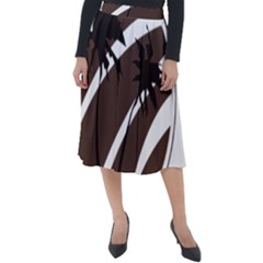 Palm Tree Design-01 (1) Classic Velour Midi Skirt  by thenyshirt