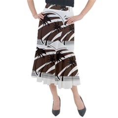 Palm Tree Design-01 (1) Midi Mermaid Skirt by thenyshirt