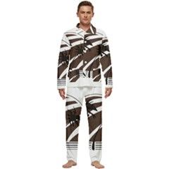 Palm Tree Design-01 (1) Men s Long Sleeve Velvet Pocket Pajamas Set by thenyshirt