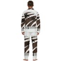 Palm Tree Design-01 (1) Men s Long Sleeve Velvet Pocket Pajamas Set View4